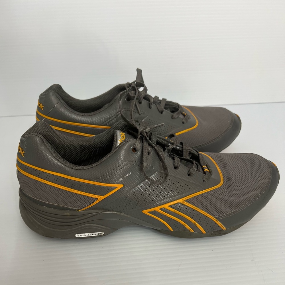 Reebok Train Tone sneakers men gray and yellow size 11